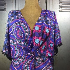 6 Shore Road Kontini Multi-Colored Mini Dress.